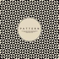 Minimal geometric square triangle abstract seamless pattern design vector
