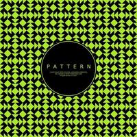 Black and lime green abstract seamless pattern. Modern simple triangle pattern. vector