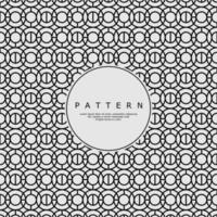 Monochrome ornament circle line abstract pattern design. Modern round pattern vector
