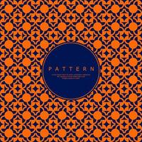 Decorative circle square line abstract seamless pattern. Ornate repeat pattern. vector