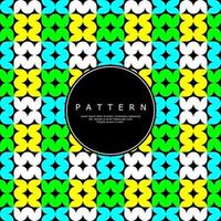 Colorful fat ornate abstract seamless pattern. Fun geometric curve pattern. vector