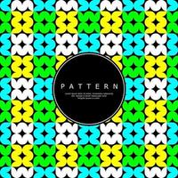 Colorful fat ornate abstract seamless pattern. Fun geometric curve pattern. vector