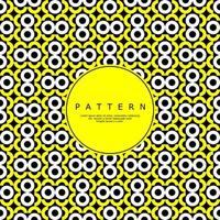Ornate circle abstract repeat pattern. Modern round line seamless pattern. vector