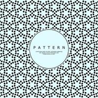 Modern abstract flower circle pattern design. Luxury round point pattern vector