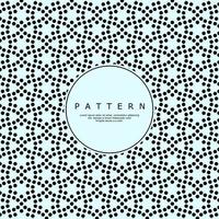 Modern abstract flower circle pattern design. Luxury round point pattern vector