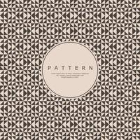 Vintage triangle shape seamless pattern. Retro geometric wrapping design. vector