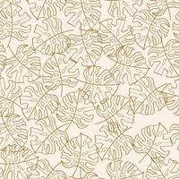 Beautifull tropical leaves branch  seamless pattern design. Tropical leaves, monstera leaf seamless floral pattern background. Trendy brazilian illustration. Spring summer design for fashion, prints vector