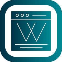 Wiki Vector Icon Design