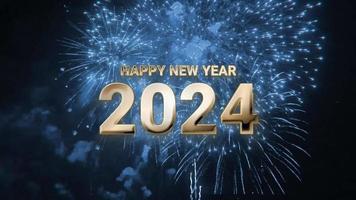 contento nuovo anno animazione 2024 v3 video