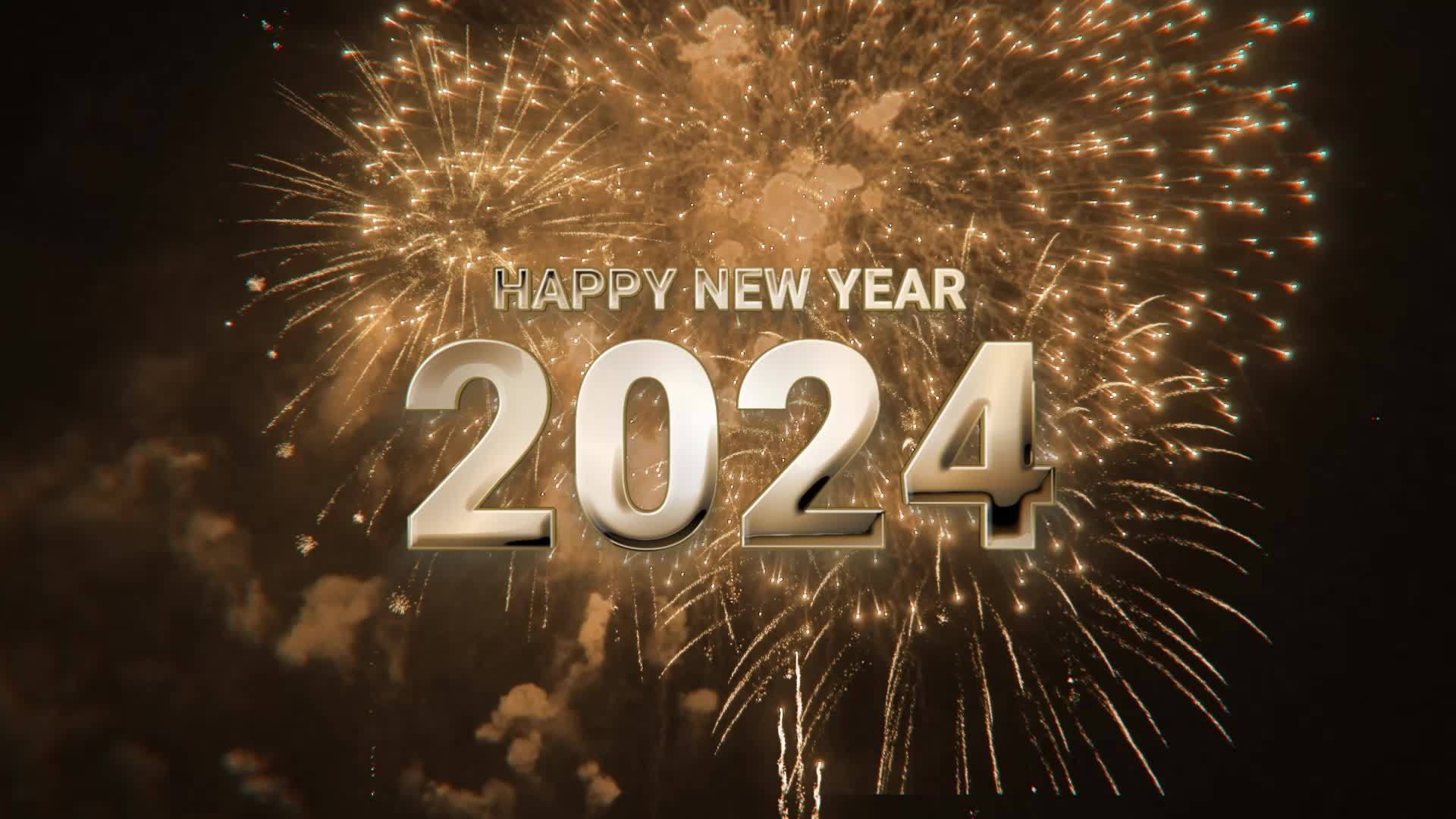 Happy new year animation 2024 V1 20765546 Stock Video at Vecteezy