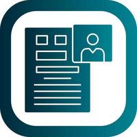 CV Vector Icon Design