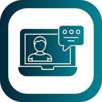 Video Conference Vector Icon Design