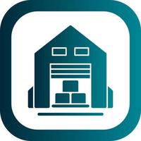 Warehouse Vector Icon Design