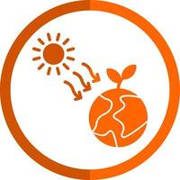 Sun Radiation Vector Icon Design