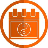 Chinese Calendar Vector Icon Design