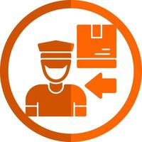 Delivery Boy Vector Icon Design