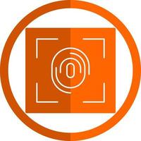 Fingerprint Scanner Vector Icon Design