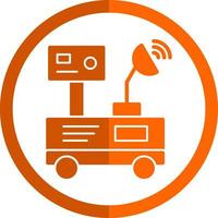 Mars Rover Vector Icon Design