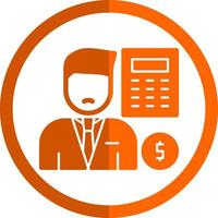 Accountant Vector Icon Design