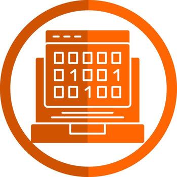 diseño de icono de vector de código binario