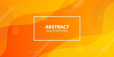 Modern fresh orange background design template with wavy shapes and lines. Abstract geometric background for poster,flyer,presentation and banner. Eps10 vector