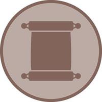Scroll of Paper Vector Icon