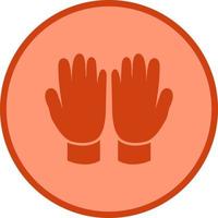 icono de vector de guantes de jardinería