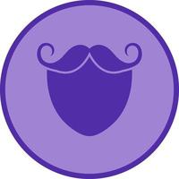 icono de vector de barba y bigote