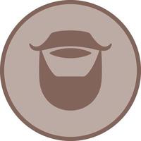 Beard and Moustache Vector Icon