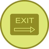 Unique Exit Vector Icon