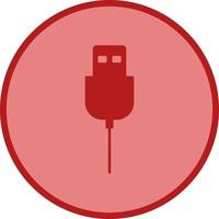 Unique USB Cable Vector Icon