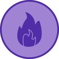 Unique Flame Vector Icon