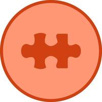 Unique Puzzle Piece Vector Icon