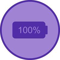 Unique Full Battery Vector Icon