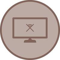 Unique Disconnected Network Vector Icon