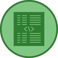 Piece of Code Vector Icon