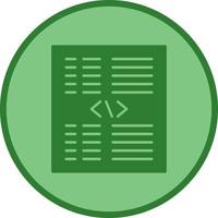 Piece of Code Vector Icon