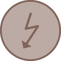 Unique Flash Vector Icon