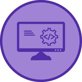 icono de vector de optimización de código único