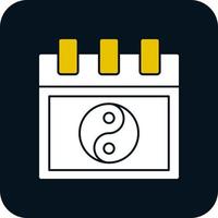 Chinese Calendar Vector Icon Design