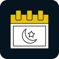 Islamic Calendar Vector Icon Design