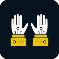 Wired Gloves Vector Icon Design