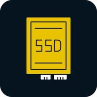 diseño de icono de vector de tarjeta ssd