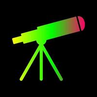 icono de vector de telescopio