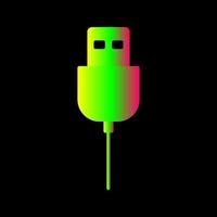 Unique USB Cable Vector Icon