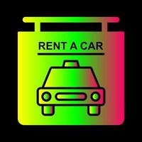 Rent a Car Vector Icon