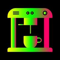 icono de vector de máquina de café único