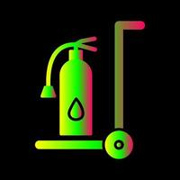 Unique Moveable Extinguisher Vector Icon