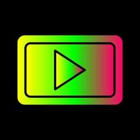 Unique Video Communication Vector Icon