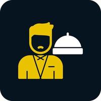 Waiter Vector Icon Design